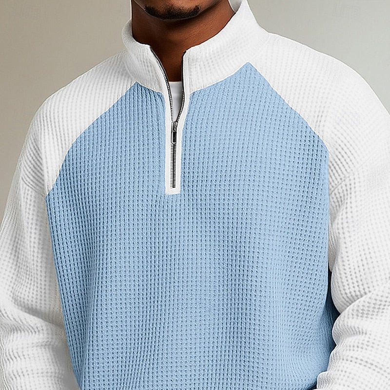 Lincoln | Textured Quarter-Zip Pullover