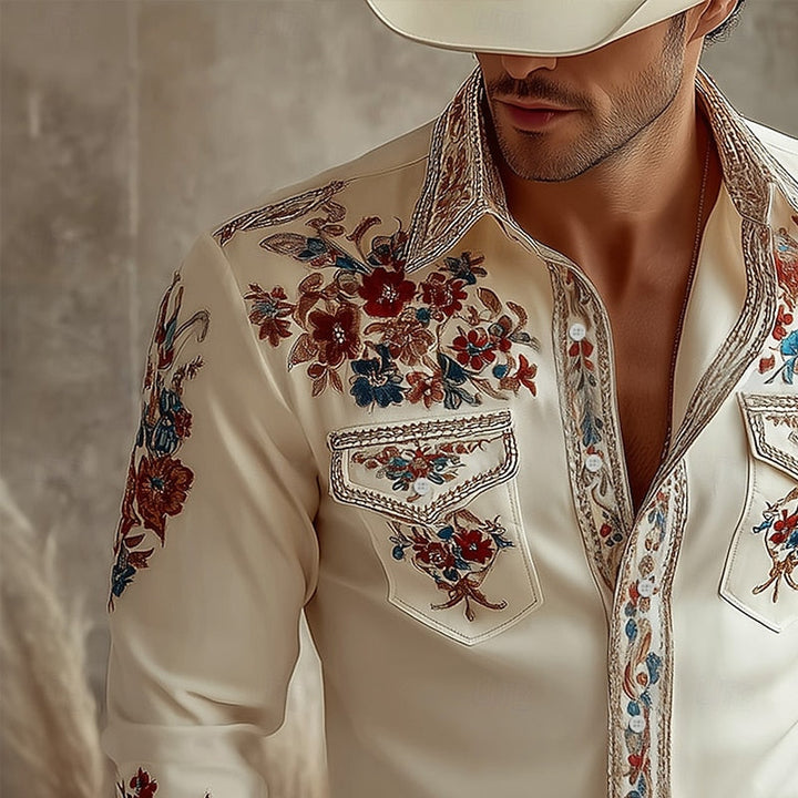 Austin | Embroidered Western Shirt
