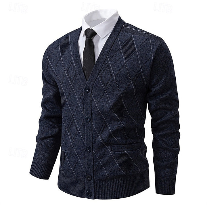 Weston | Refined Argyle Cardigan