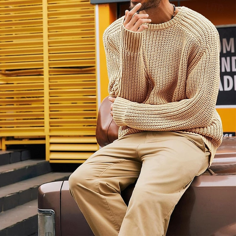 Franklin | Ribbed Round-Neck Jumper