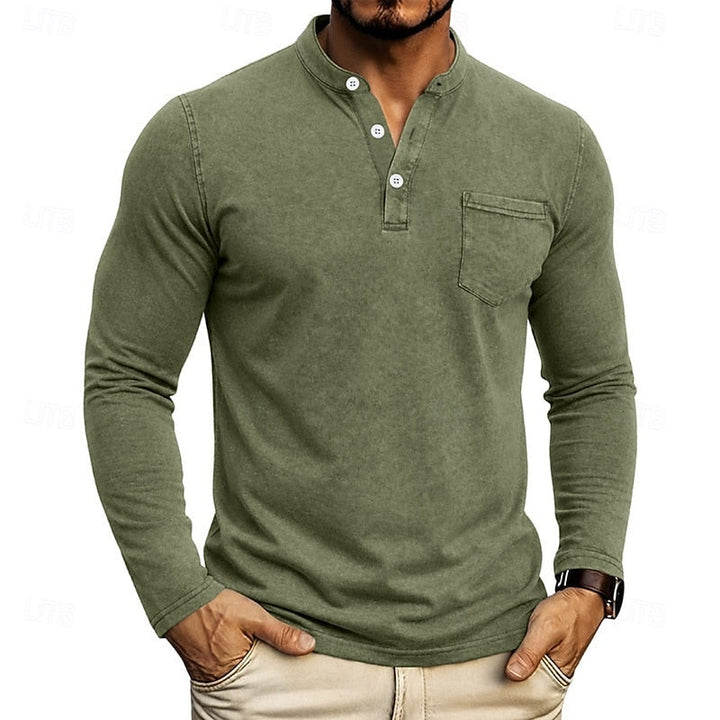 Weston | Classic Henley Long Sleeve Shirt