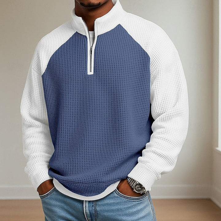 Lincoln | Textured Quarter-Zip Pullover
