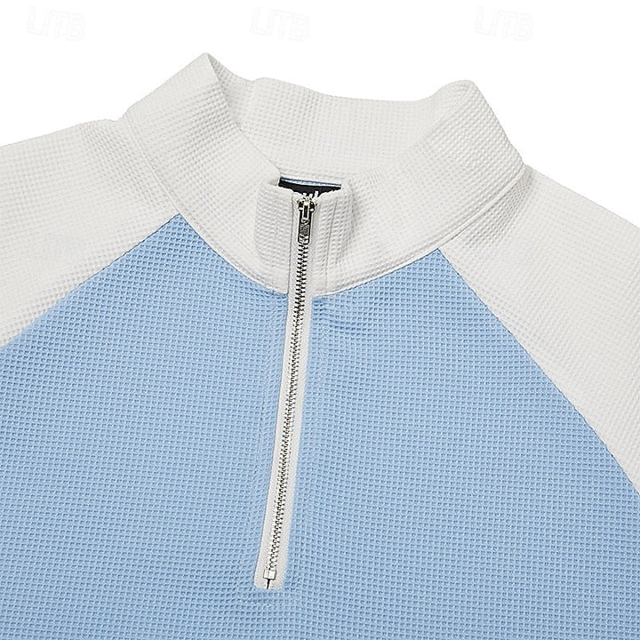 Lincoln | Textured Quarter-Zip Pullover