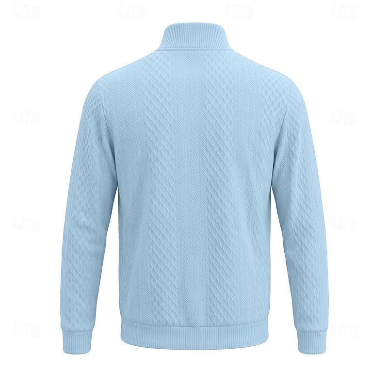 Nash | Textured Quarter-Zip Pullover