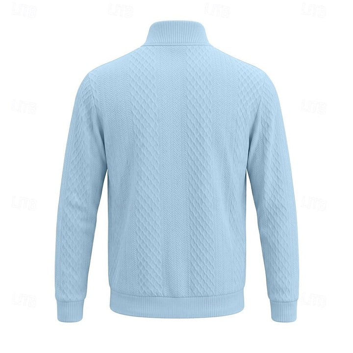 Nash | Textured Quarter-Zip Pullover