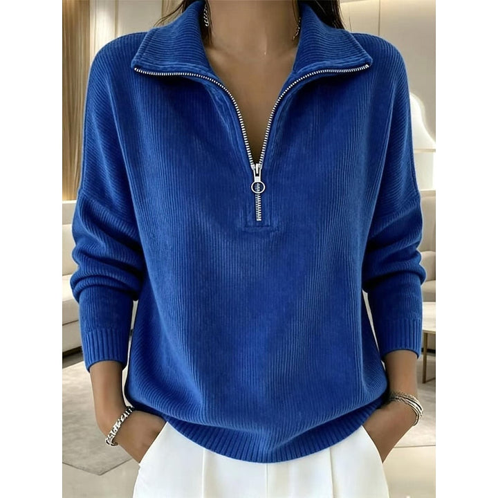 Georgina | Quarter-Zip Collared Pullover