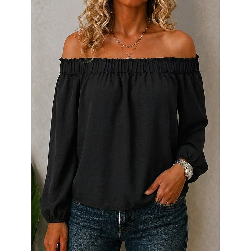 Priscilla | Off-Shoulder Ruffle Top
