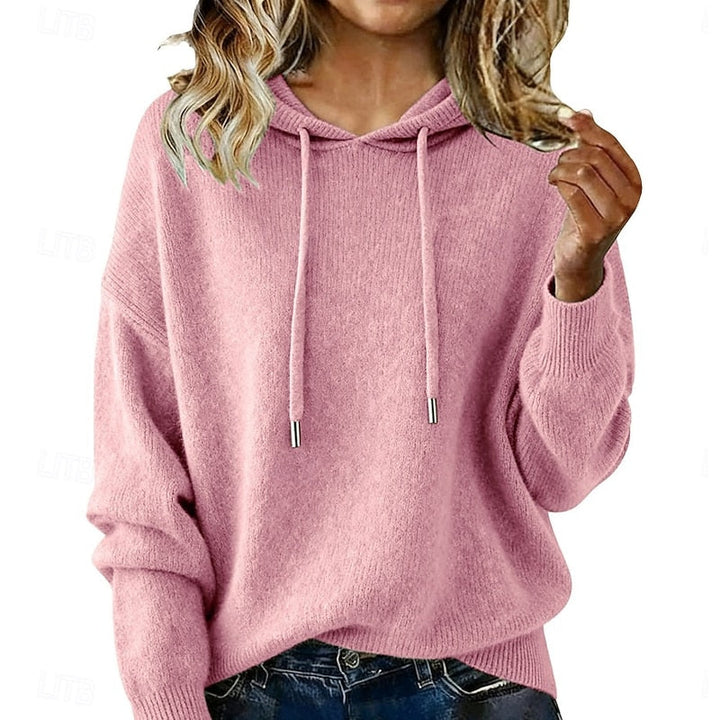 Delphine | Relaxed Hooded Knit Jumper