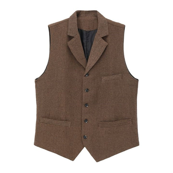 Gerard | Herringbone Tailored Waistcoat