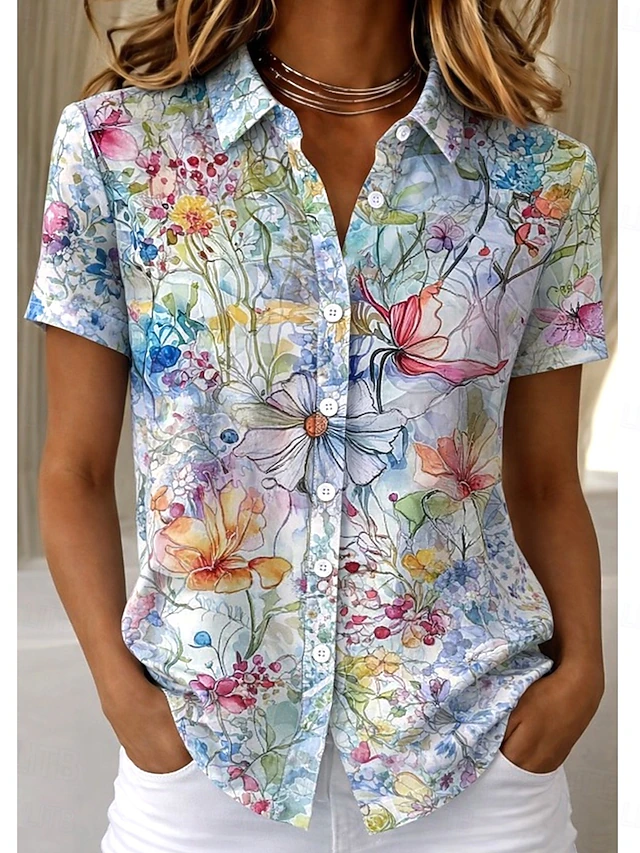 Marguerite | Blossom Short-Sleeve Shirt
