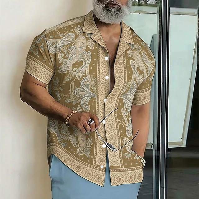Maxwell | Paisley Print Camp Shirt
