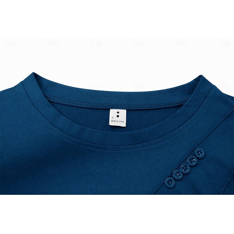 Miranda | Draped Button-Detail Top