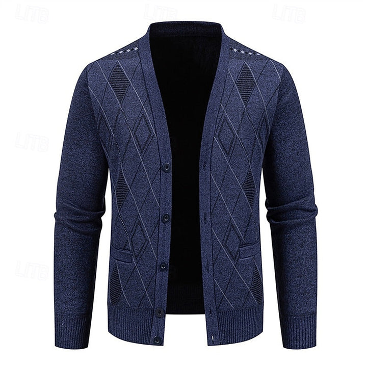Weston | Refined Argyle Cardigan