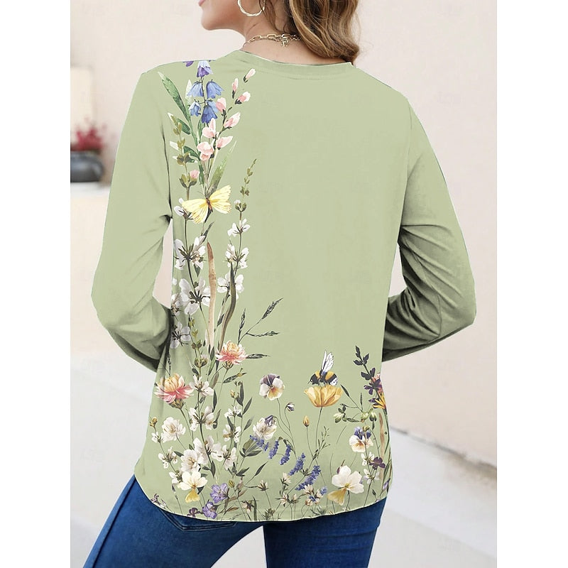 Miriam | Floral Long-Sleeve Top